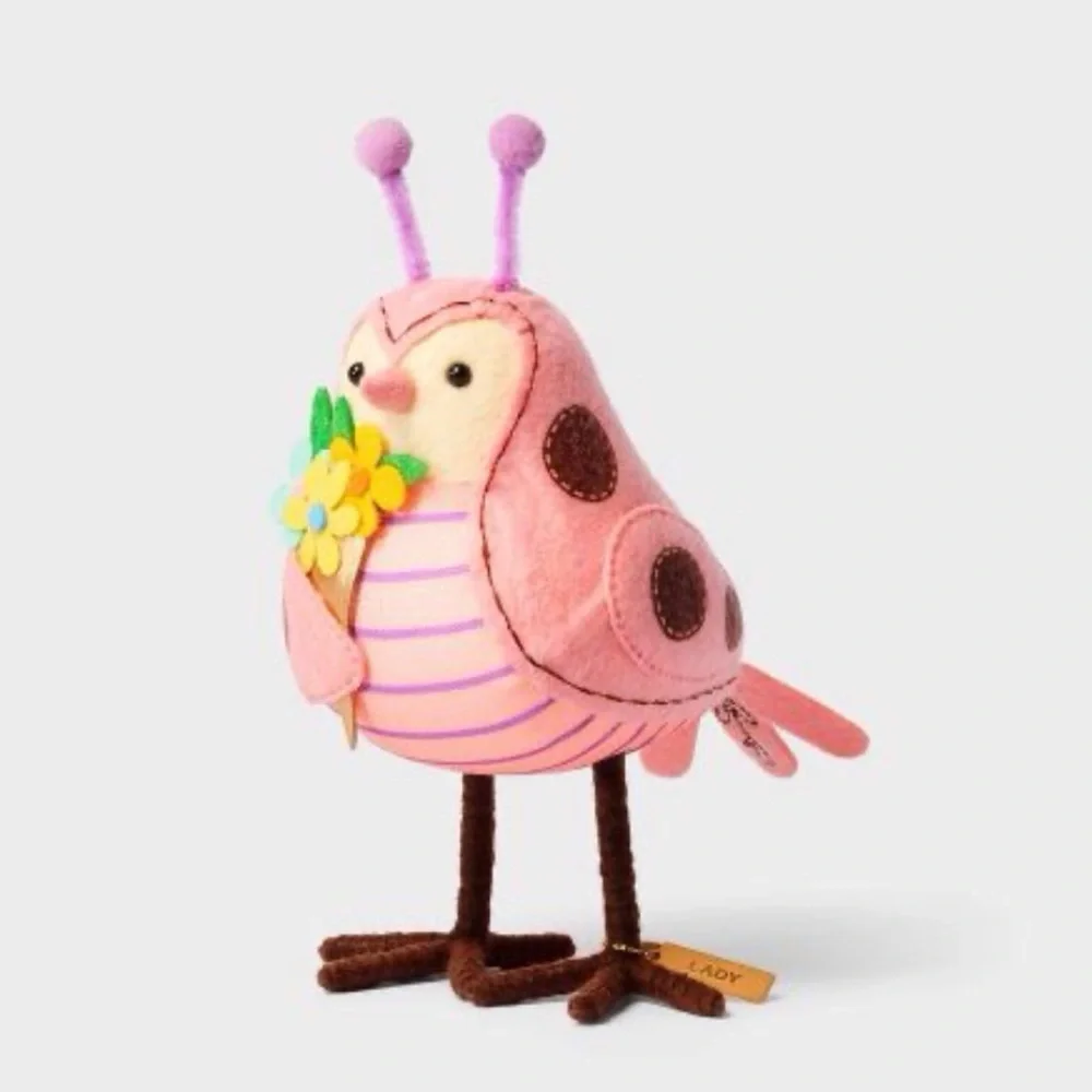 Target Spritz 2024 LADY Pink Butterfly Easter Bird Felt Spring ~ NEW